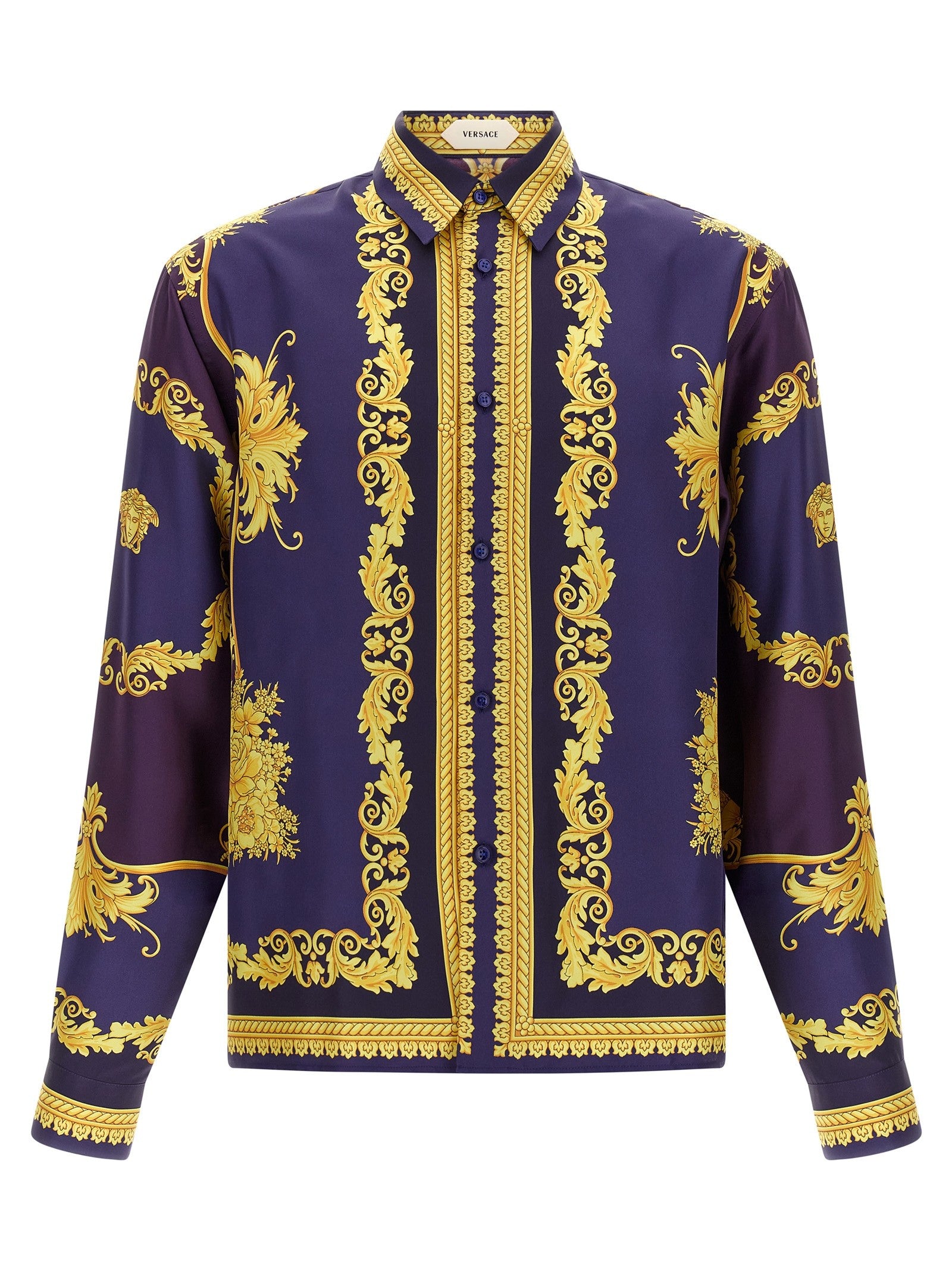 Versace New Barocco Twill Shirt Gold