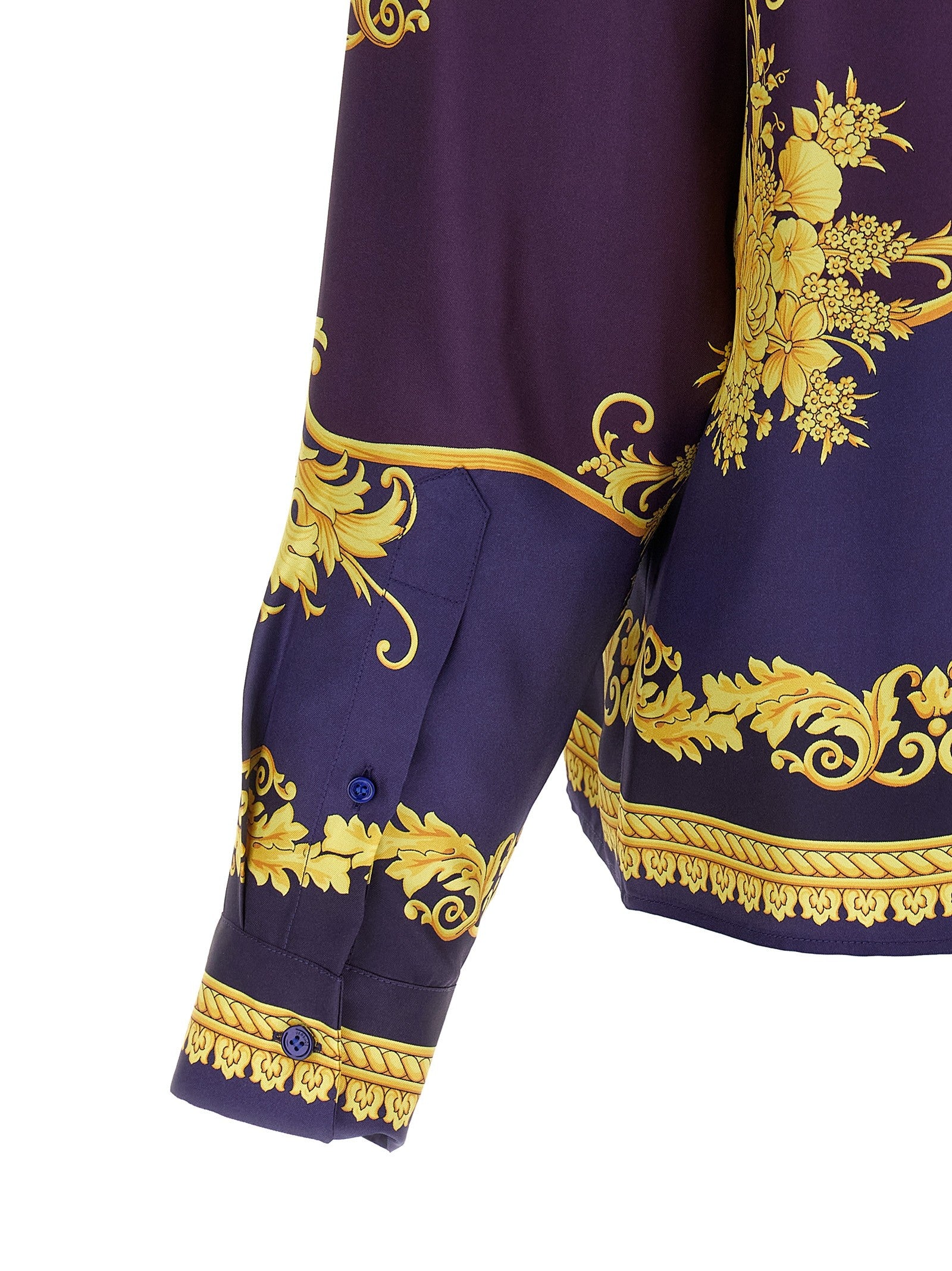 Versace New Barocco Twill Shirt Gold