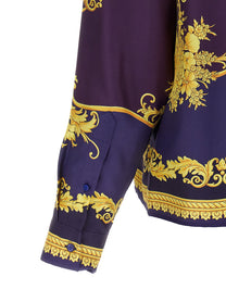 Versace New Barocco Twill Shirt Gold