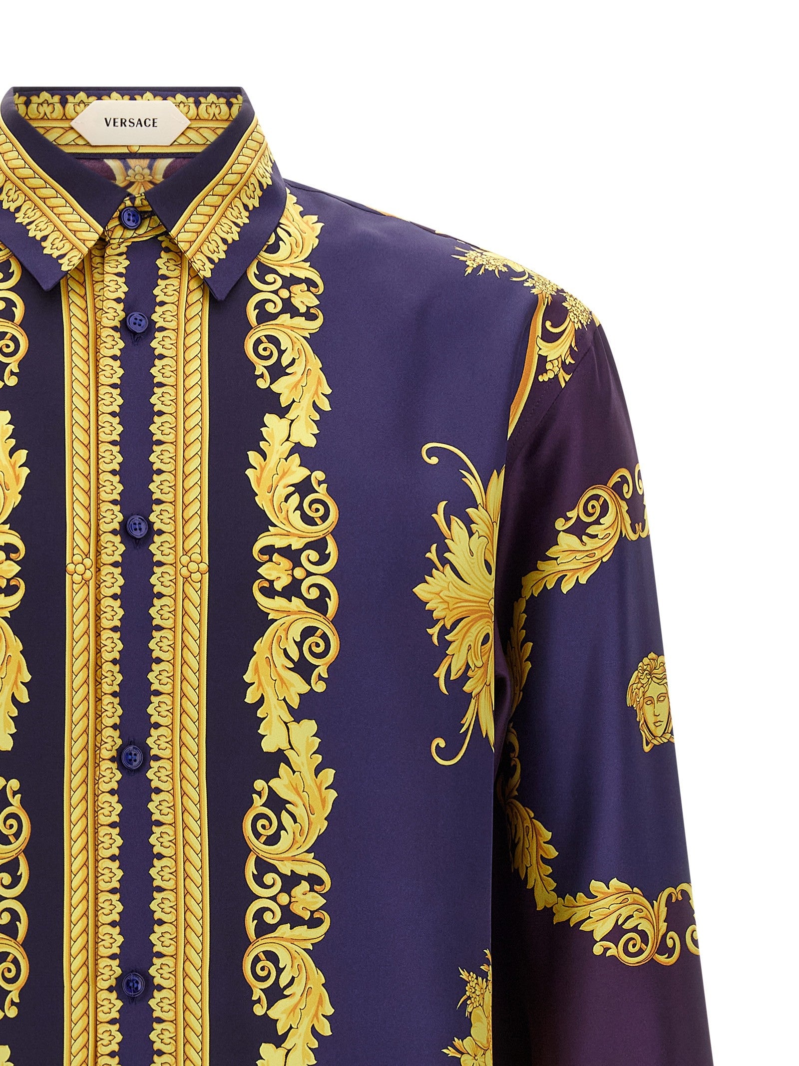 Versace New Barocco Twill Shirt Gold