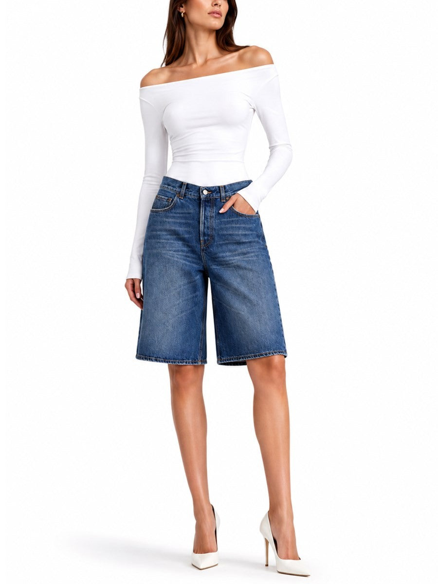 Haikure Women's New Becky Denim Shorts Blue