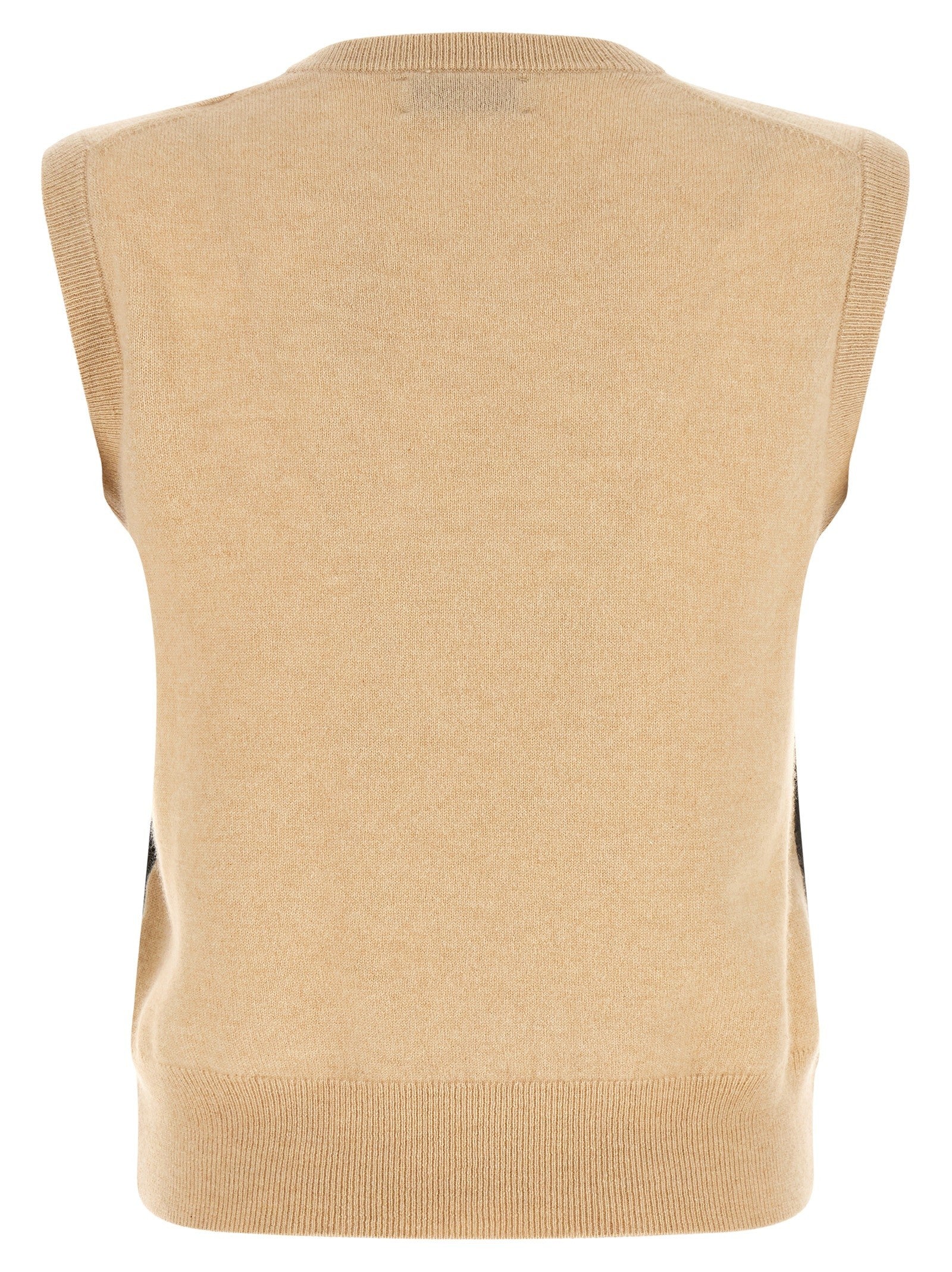 Ballantyne New Diamond Vest Argyle Beige