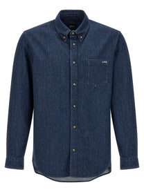 A.P.C New Greg Shirt Blue