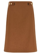 Fendi New Linen Skirt Brown