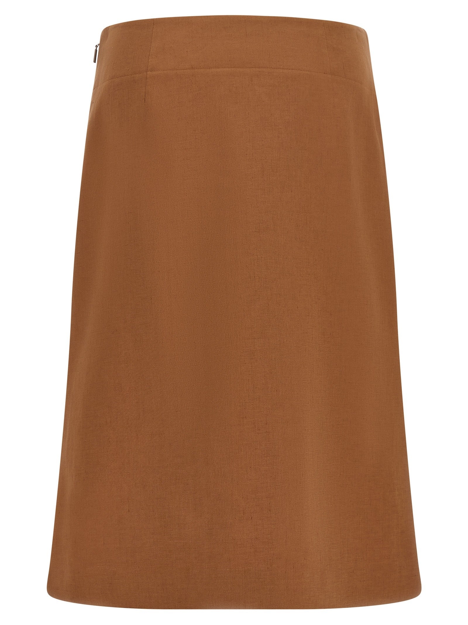 Fendi New Linen Skirt Brown
