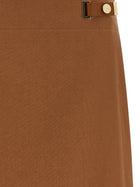 Fendi New Linen Skirt Brown, view 3