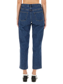 A.P.C Women's New Sailor Pants Blue