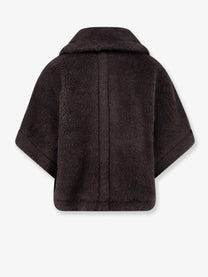 Max Mara Women's Virgin Wool and Silk Coat Black