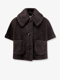 Max Mara Women's Virgin Wool and Silk Coat Black