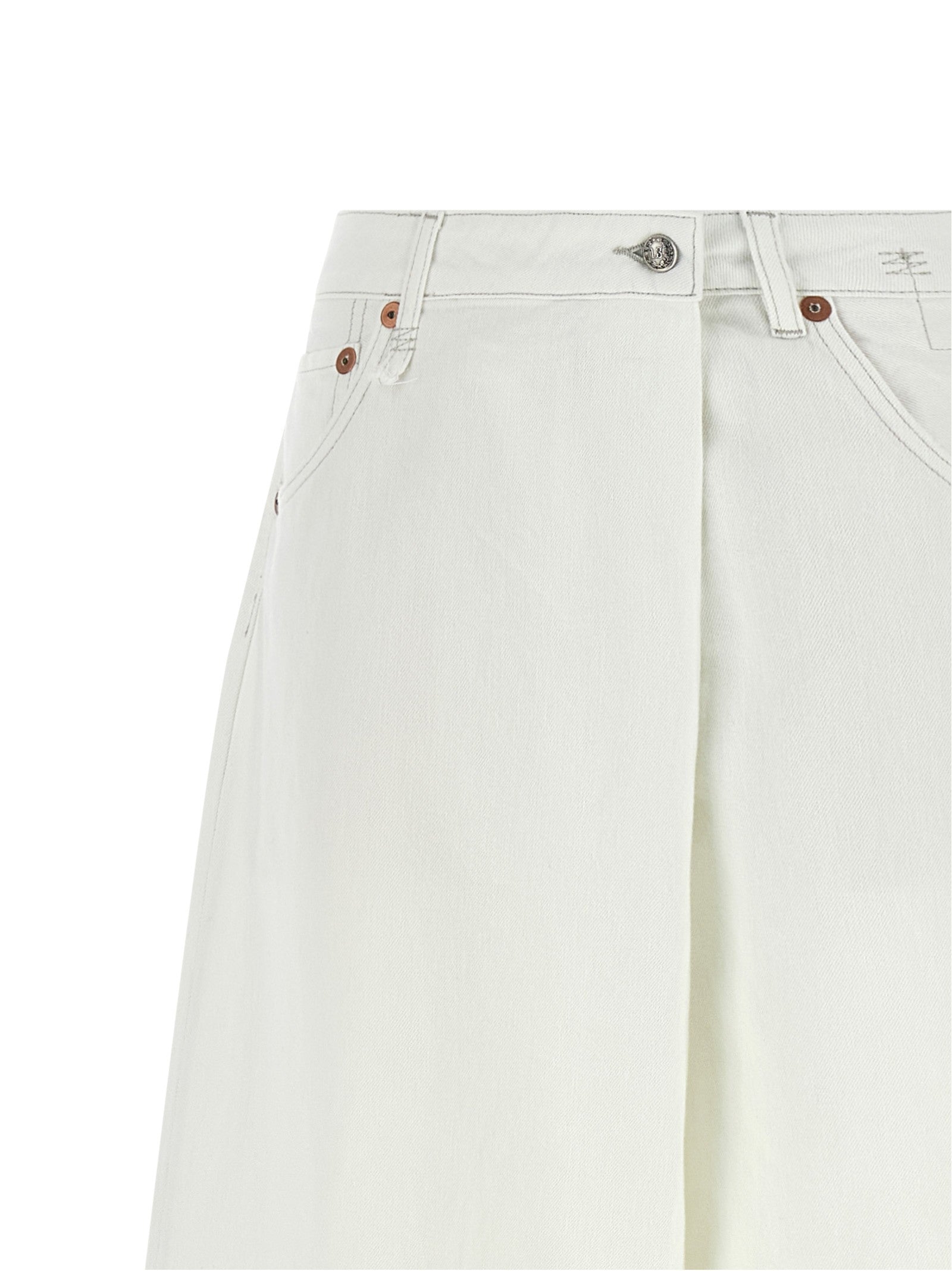 R13 Nico Wrap Jeans White