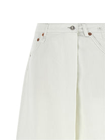 R13 Nico Wrap Jeans White