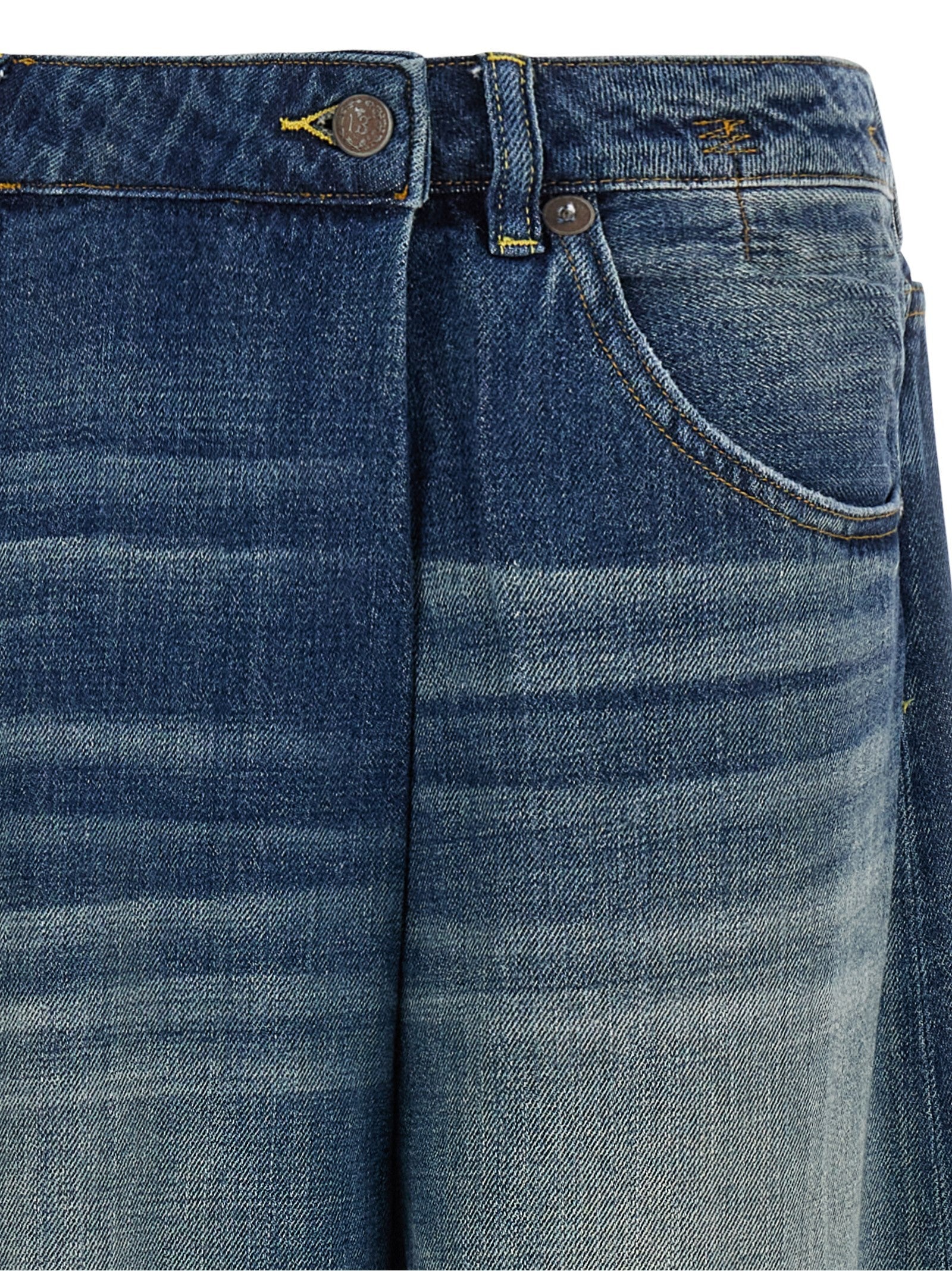 R13 Nico Wrap Jeans Blue