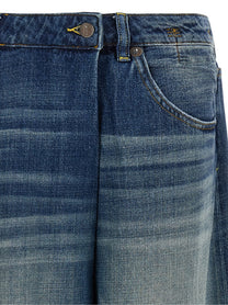 R13 Nico Wrap Jeans Blue