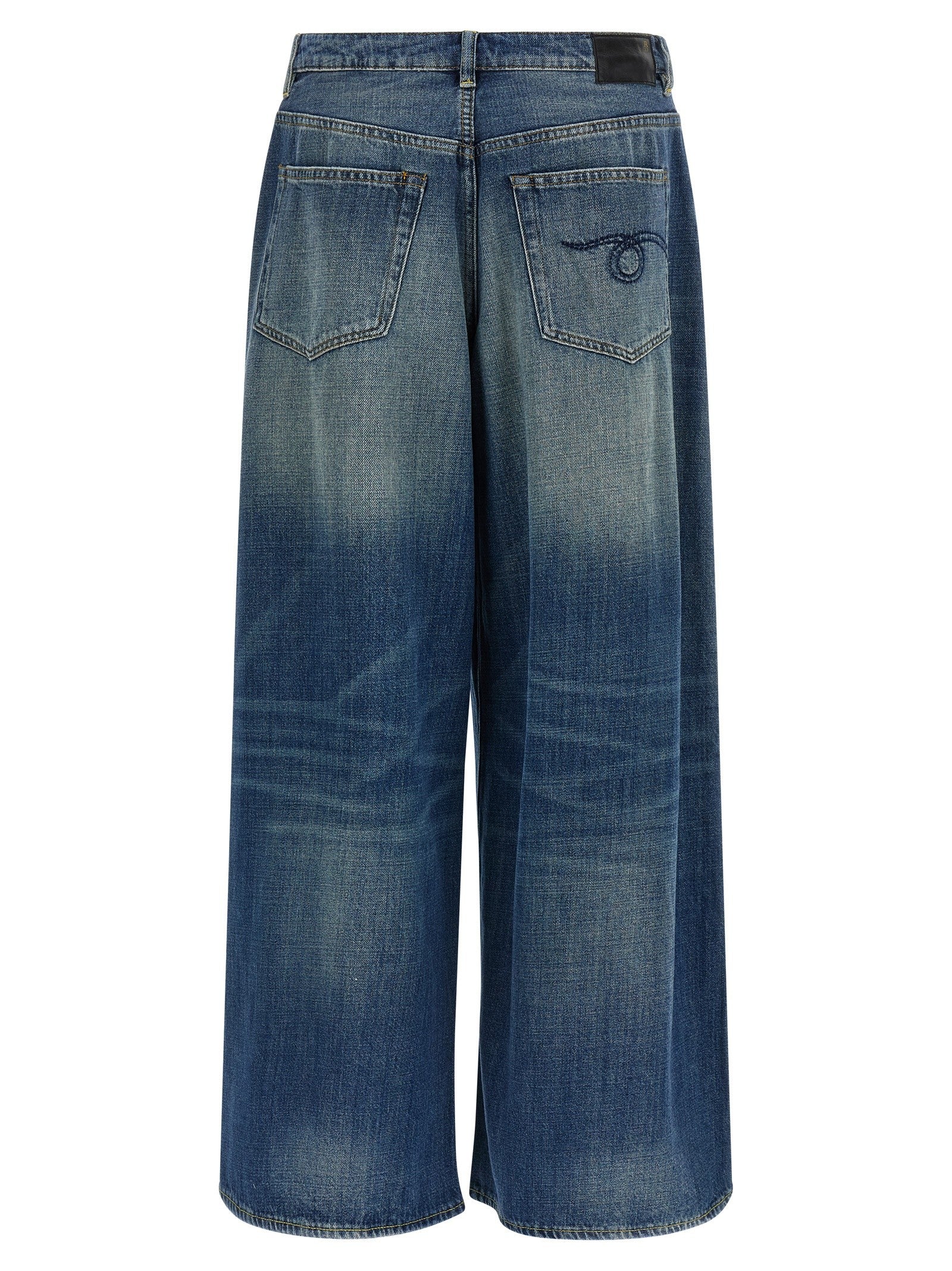 R13 Nico Wrap Jeans Blue