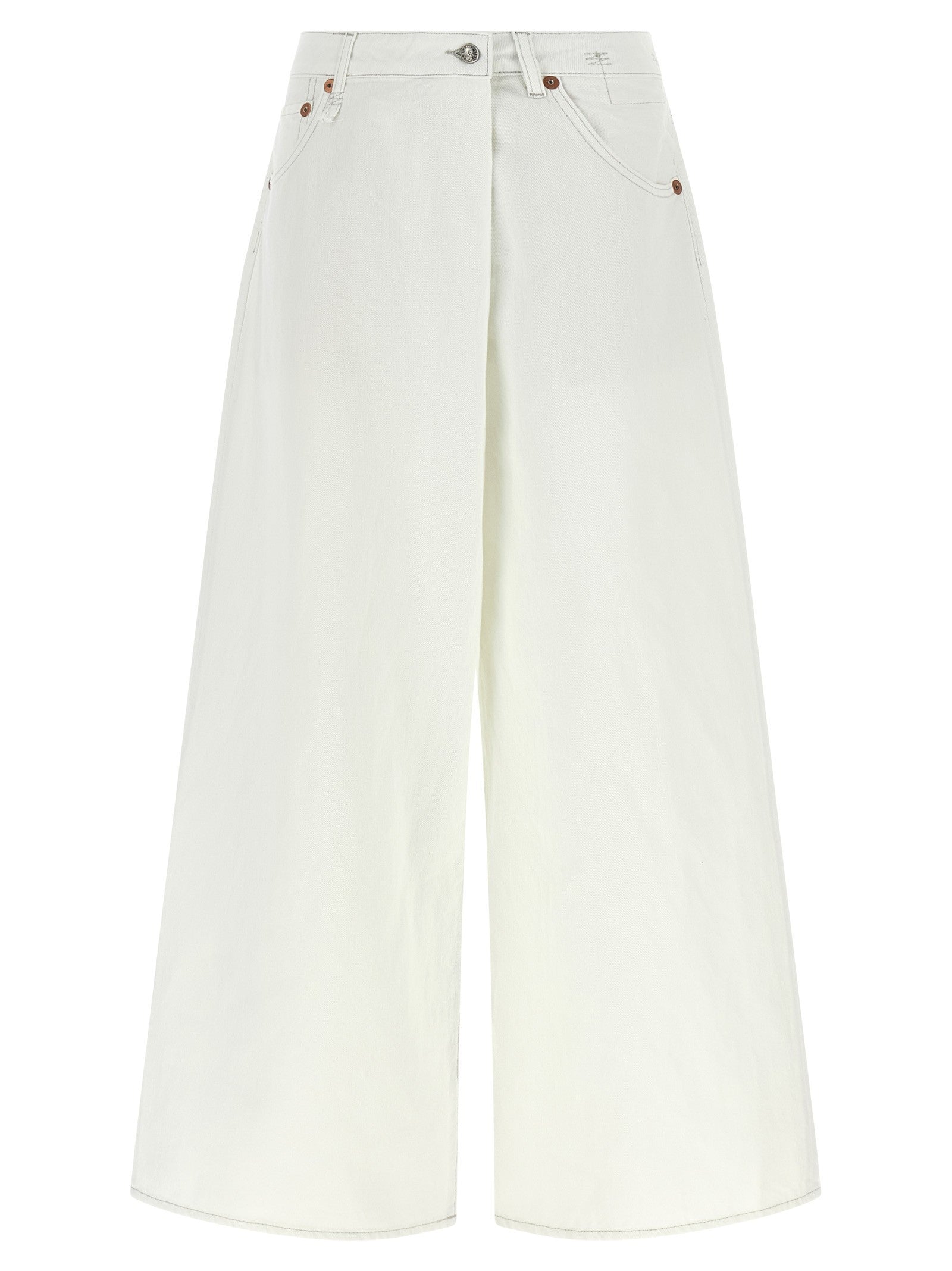 R13 Nico Wrap Jeans White