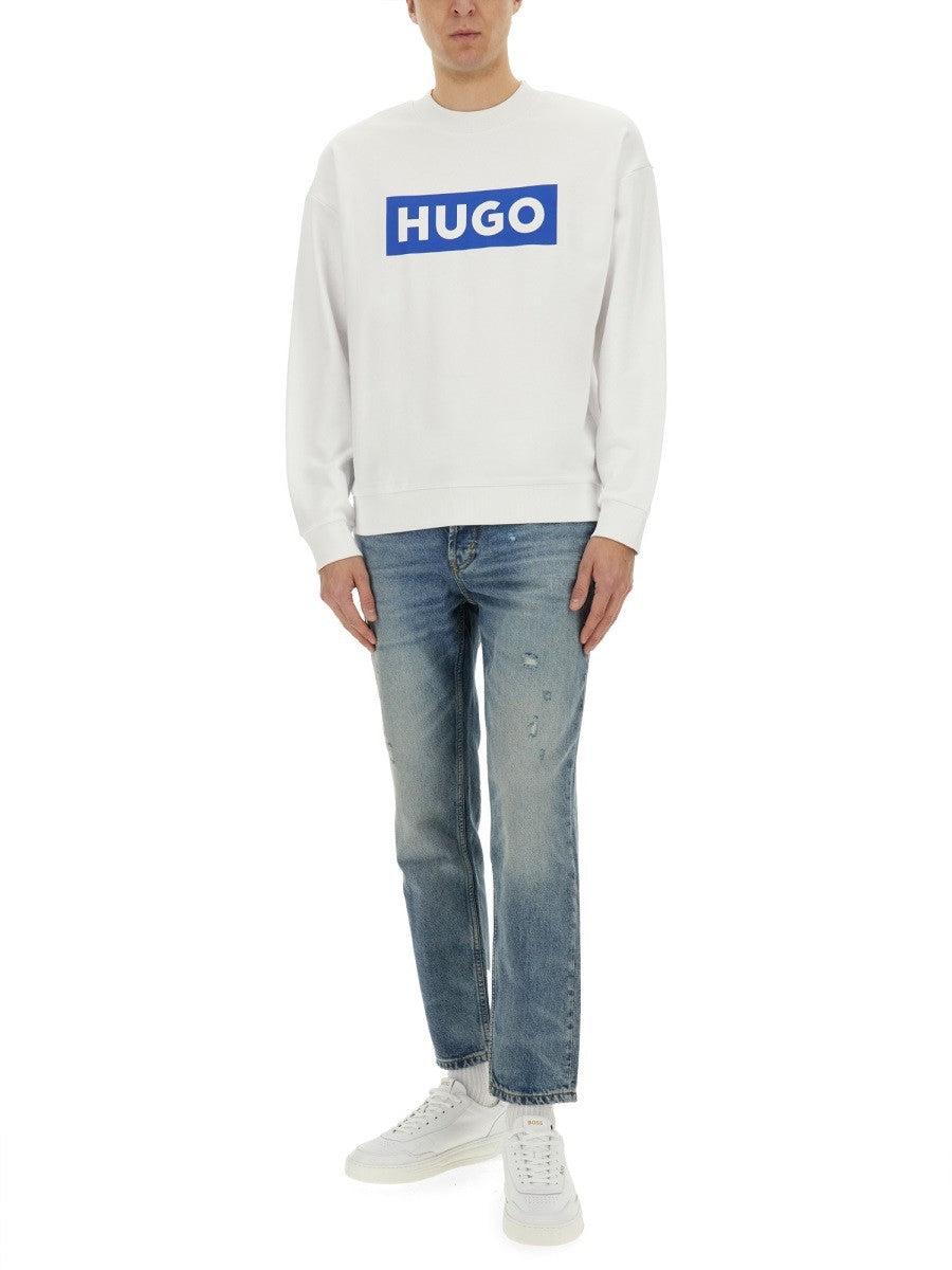 BOSS Men's Niero Sweatshirt White
