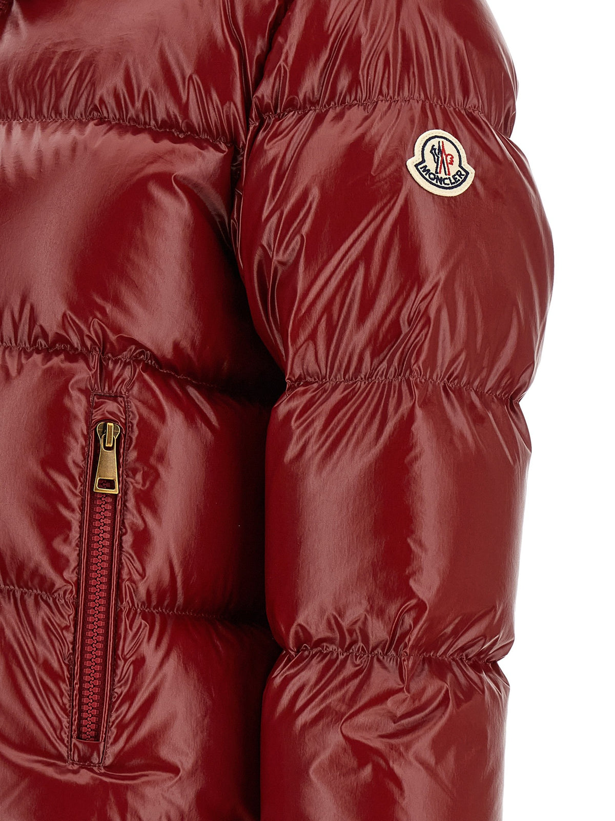 Moncler Nievole Down Jacket Red, view 5