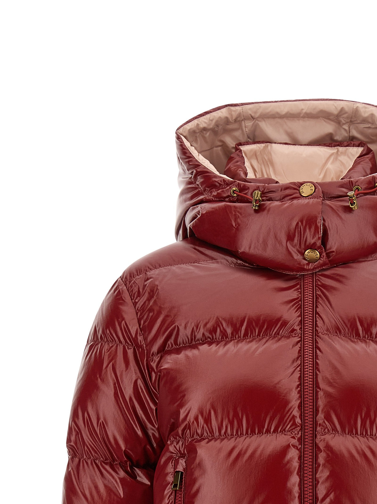 Moncler Nievole Down Jacket Red, view 4