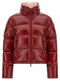 Moncler Nievole Down Jacket Red, view 2