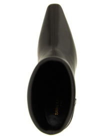 Saint Laurent Niki Ankle Boots Brown