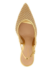 Gianvito Rossi Nikki Slingback Gold