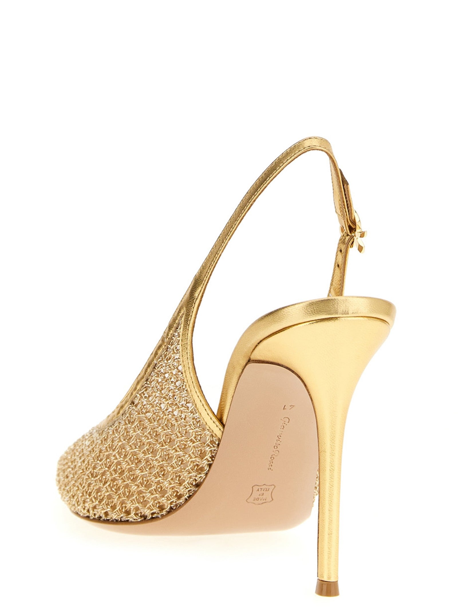 Gianvito Rossi Nikki Slingback Gold