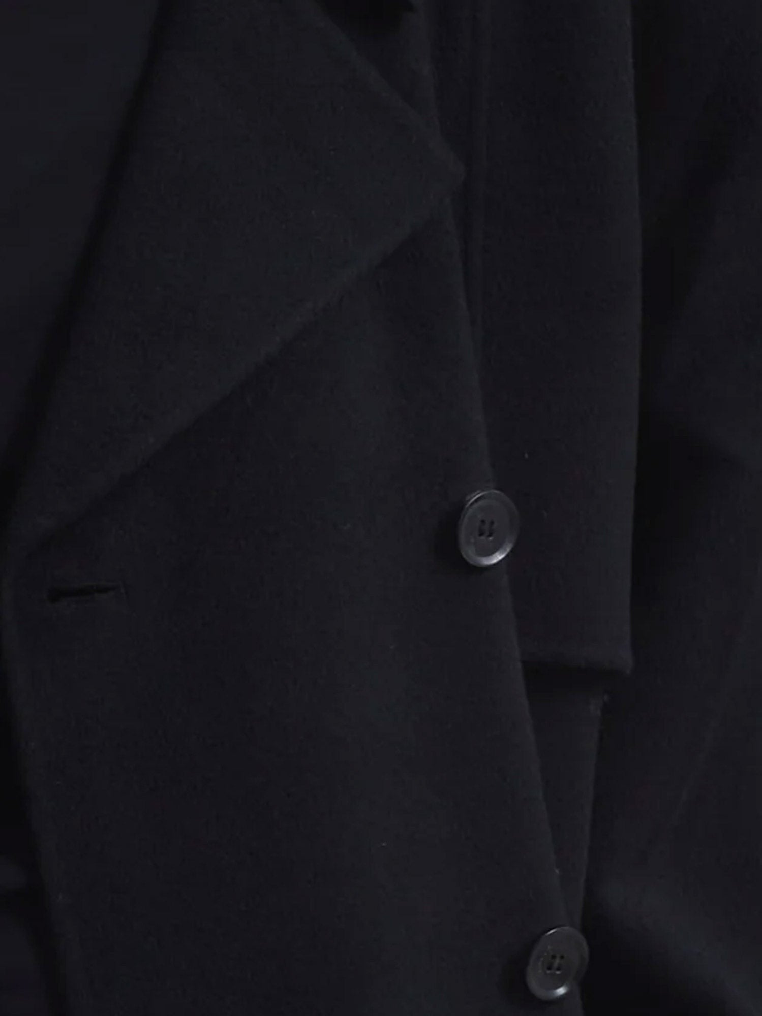 The Frankie Shop Women's Nikola Wool and Cashmere Blend Coat Black