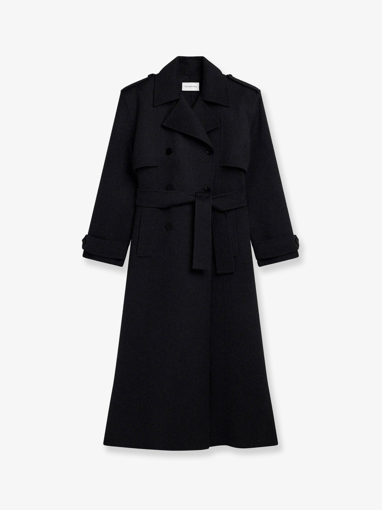 The Frankie Shop Women's Nikola Wool and Cashmere Blend Coat Black