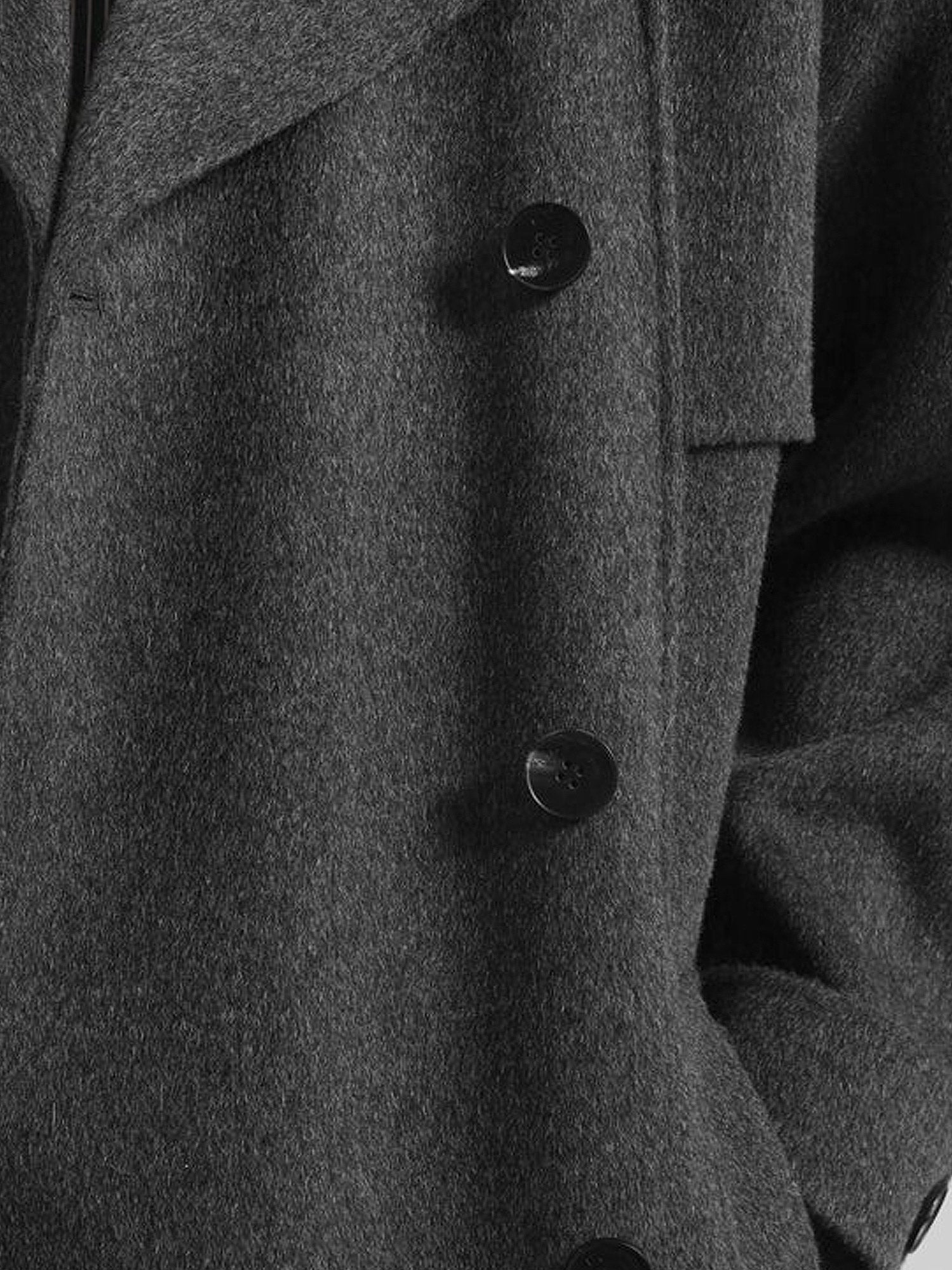 The Frankie Shop Women's Nikola Wool and Cashmere Blend Coat Grey