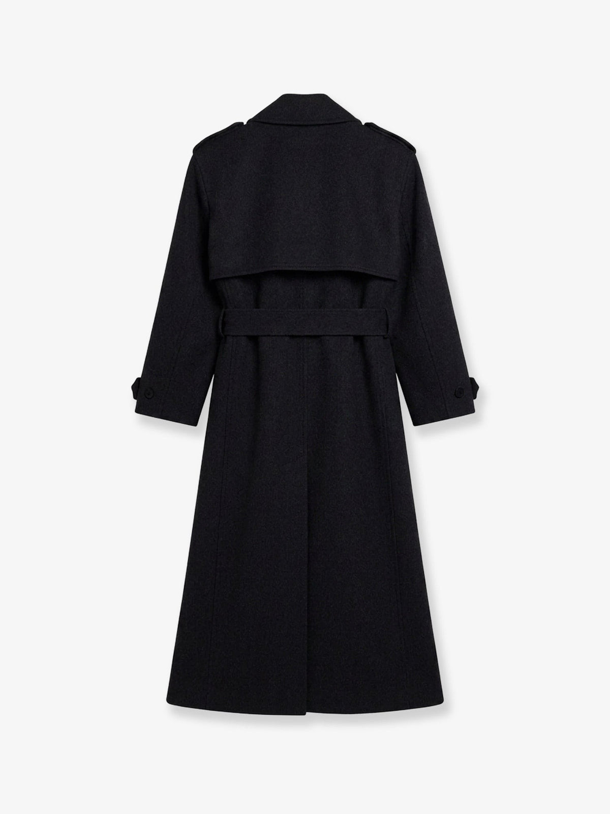 The Frankie Shop Women's Nikola Wool and Cashmere Blend Coat Black, view 2