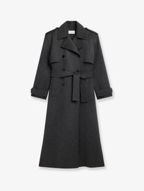 The Frankie Shop Women's Nikola Wool and Cashmere Blend Coat Grey