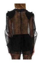 Nina Ricci Women's Blazer Inspired Lace Cape Black, view 3