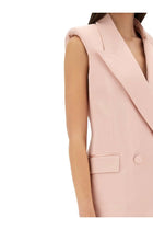 Nina Ricci Women's Double Breasted Sleeveless Jacket Blue, view 4