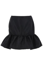 Nina Ricci Women's Mini Peplum Skirt Black