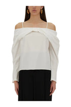 Nina Ricci Women's Off Shoulder Shirt White