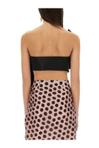 Nina Ricci Women's Twisted Polka Dots Top Black, view 3