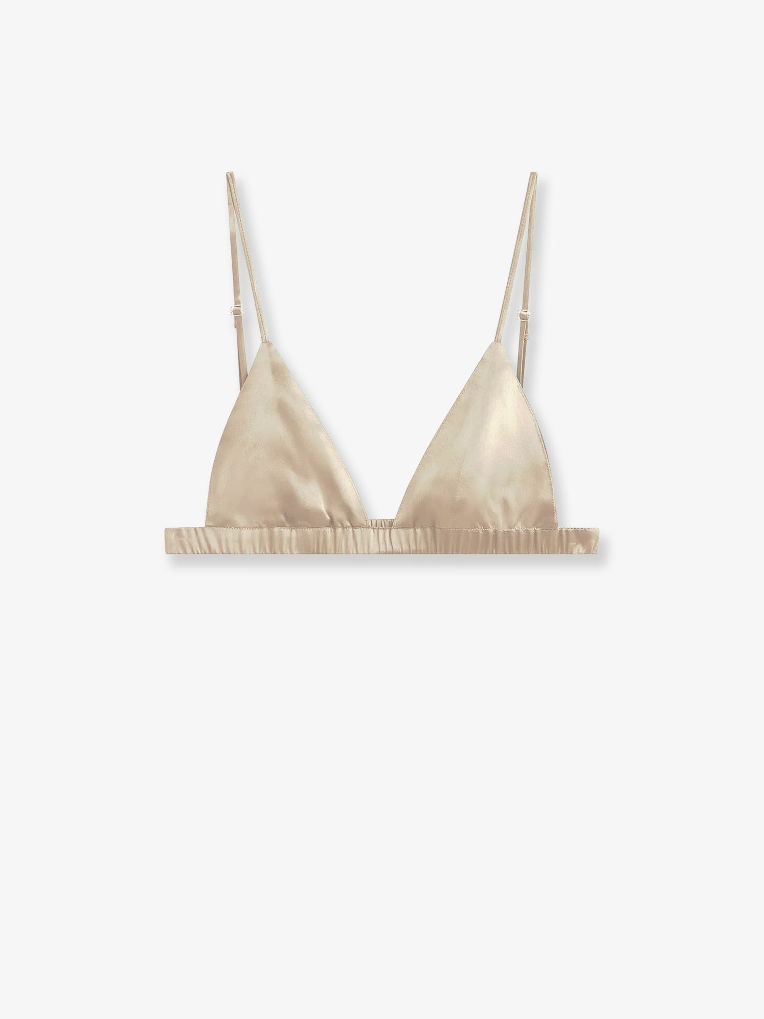 The Frankie Shop Women's Nina Satin Bralette White