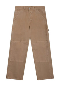 Tan nineinthe morning men’s jeans carpenter pat beige cargo pants with reinforced patch pockets and durable fabric finish