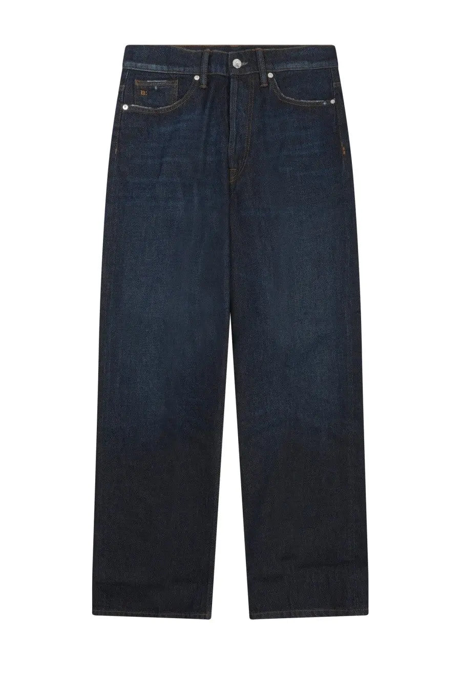 Nine Inthe Morning men’s dark indigo denim jeans with straight-leg cut and classic five-pocket design