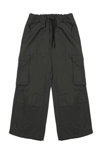 Black nineinthe morning men’s pantalone lucien grey cargo pants with elastic waistband drawstring and large pockets