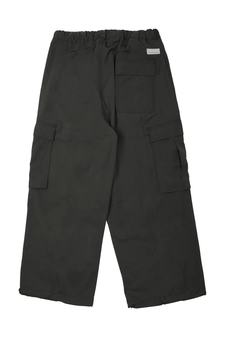 Nine Inthe Morning men’s pantalone cargo lucien grey black cargo pants with elastic waistband and multiple flap pockets