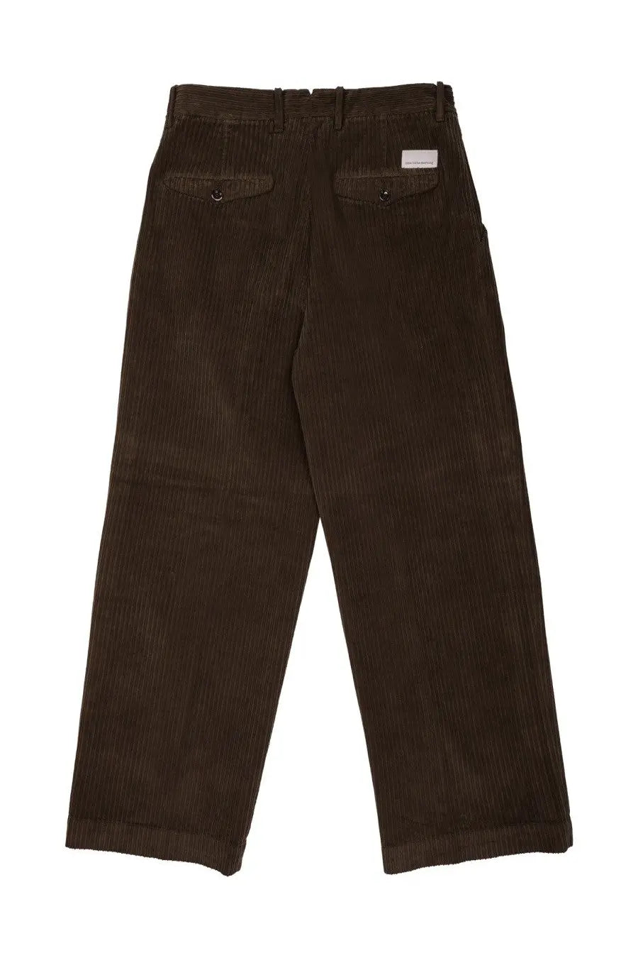 Nine:Inthe:Morning Men's Cotton Ribbed Trousers Brown, view 2