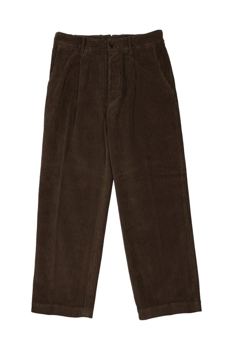 Nine:Inthe:Morning Men's Cotton Ribbed Trousers Brown