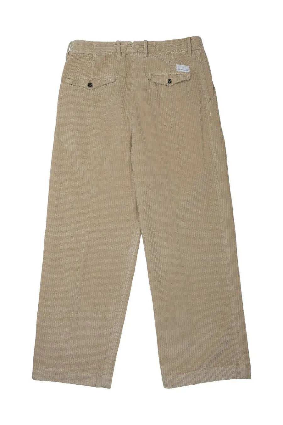 Nine:Inthe:Morning Men's Cotton Ribbed Trousers Beige, view 2