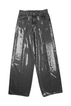 Nine:Inthe:Morning Women's Sequinned Jeans Grey