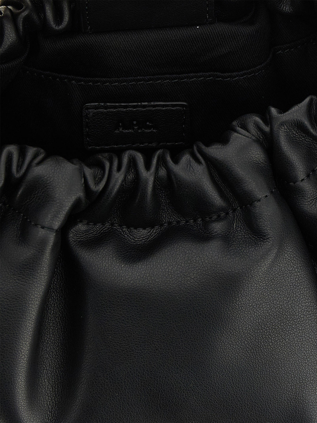 A.P.C Ninon Hoop Shoulder Bag Black, view 4