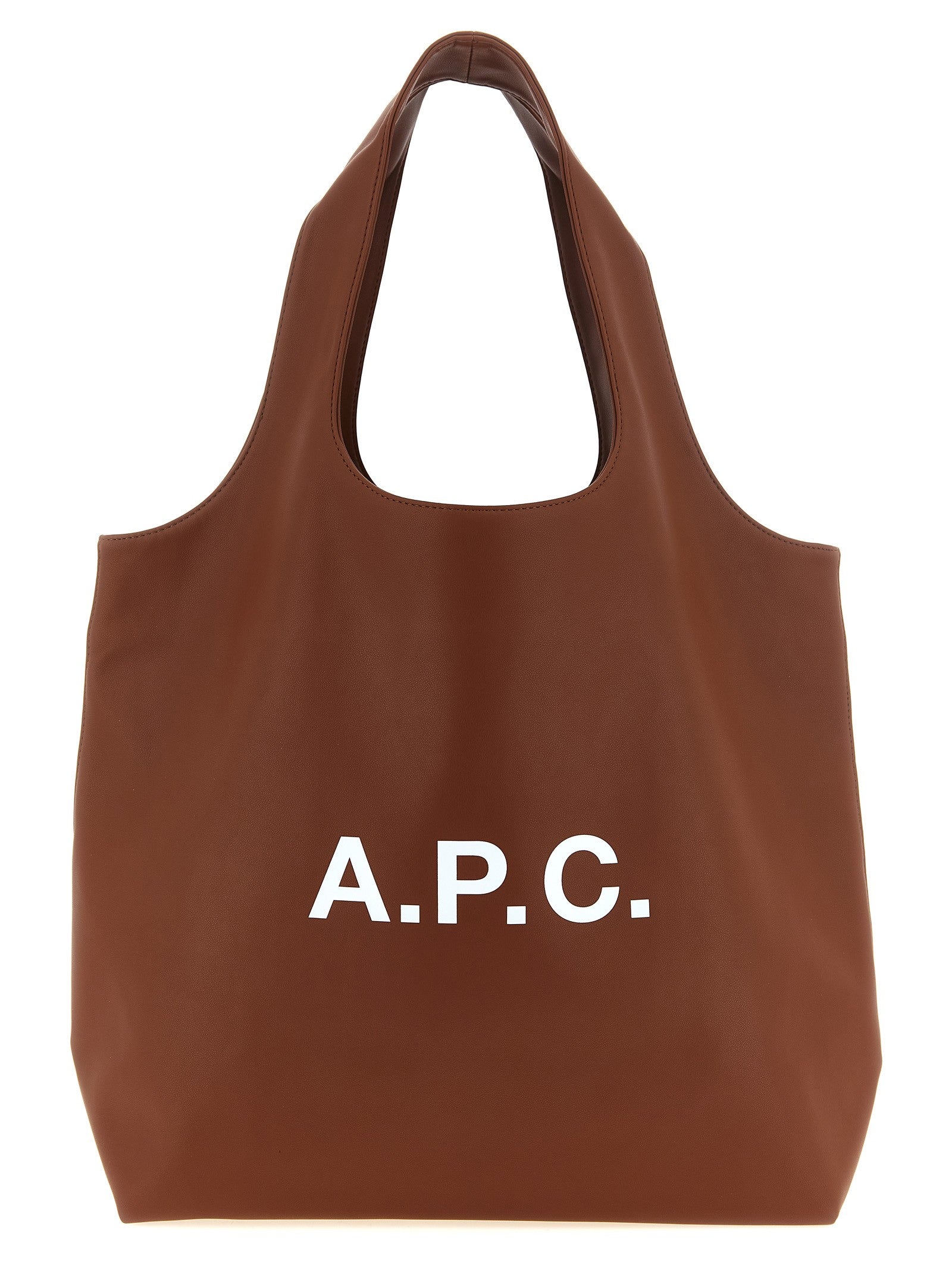 A.P.C Ninon Large Shopping Bag Brown