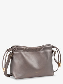 A.P.C Women's Ninon Synthetic Leather Crossbody Bag Silver