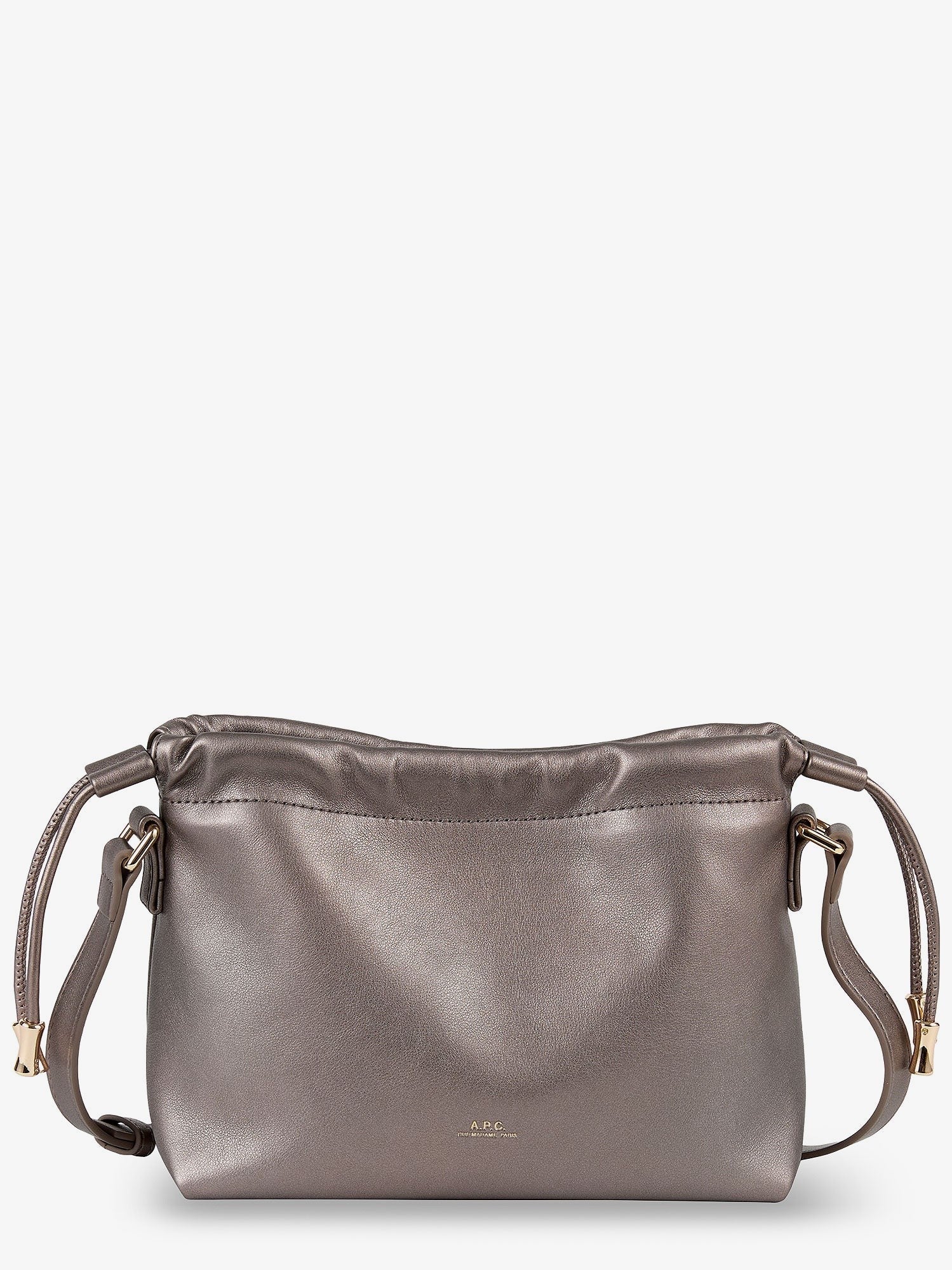 A.P.C Women's Ninon Synthetic Leather Crossbody Bag Silver