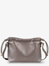 A.P.C Women's Ninon Synthetic Leather Crossbody Bag Silver
